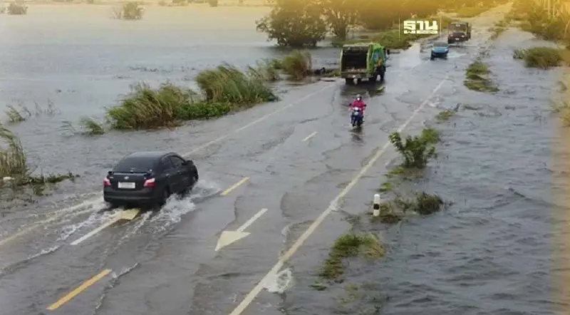 6 สายทาง ใน 4 จังหวัดเหนือ-อีสาน ประสบอุทกภัย 