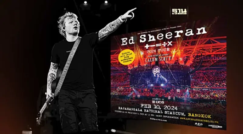 Ed Sheeran เปิดจองบัตรคอนเสิร์ตในไทยวันนี้ เช็คผังที่นั่ง ราคาบัตรที่นี่ Ed Sheeran เปิดจองบัตรคอนเสิร์ตในไทยวันนี้ เช็คผังที่นั่ง ราคาบัตรที่นี่