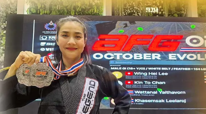 “วิว เยาวภา บุรพลชัย”คว้าเหรียญเงินการแข่งขัน Brazillian Jujitsu “วิว เยาวภา บุรพลชัย”คว้าเหรียญเงินการแข่งขัน Brazillian Jujitsu