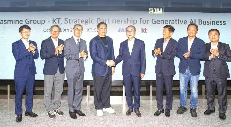 “พิชญ์“ นำทัพกลุ่มจัสมิน เซ็นยักษ์เกาหลี "เคที”พัฒนา"Generative AI"