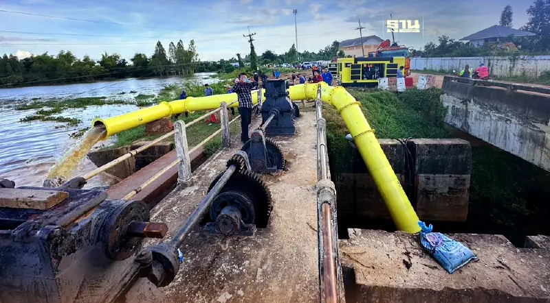 ชป.จัดเต็ม ติดตั้งเครื่องสูบน้ำ เร่งระบายน้ำท่วม ช่วยเหลือประชาชน