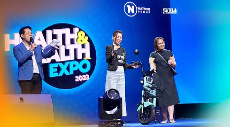สุดเฮง ช็อปงาน Health & Wealth Expo 2023 รับจักรยาน EV กลับบ้าน (คลิป) สุดเฮง ช็อปงาน Health & Wealth Expo 2023 รับจักรยาน EV กลับบ้าน (คลิป)
