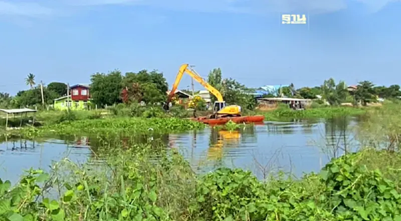 ชป. ลุยเก็บผักตบชวา ลดการแพร่ขยายพันธุ์ ชป. ลุยเก็บผักตบชวา ลดการแพร่ขยายพันธุ์