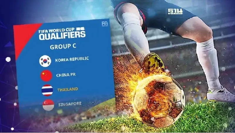 สรุปตารางคะแนนบอลไทย หลังเอาชนะ สิงคโปร์ ในศึกฟุตบอลโลก รอบคัดเลือก