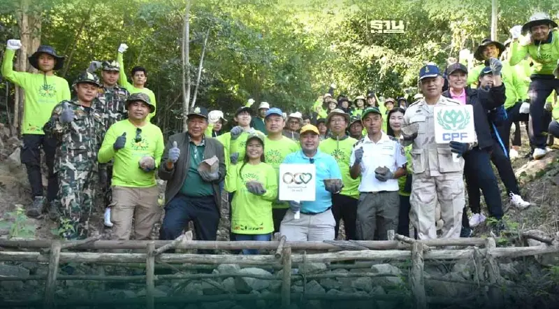 ซีพีเอฟ-อ.พัฒนานิคม- กรมป่าไม้สานต่อ ฟื้น"ป่าต้นน้ำ" เขาพระยาเดินธง