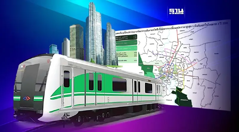 อัพเดทราคาที่ดินแนวรถไฟฟ้า5เส้นทาง สายสีเขียวไปปากน้ำพุ่งแรง นครปฐมบูม