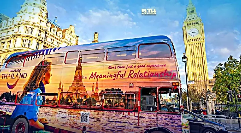 ททท.เปิดตัวรถบัส วิ่งรอบลอนดอน โปรโมท softpower ไทย