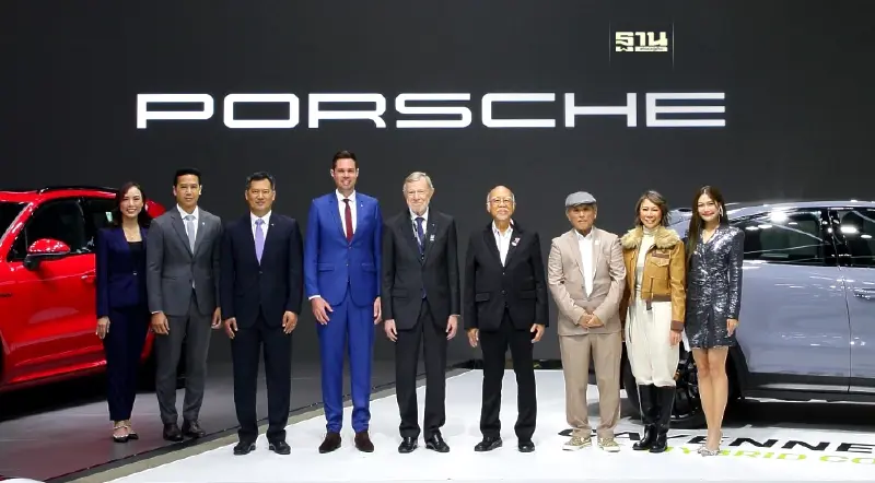 ปอร์เช่ประเทศไทยยกทัพขบวนรถสปอร์ตสุดหรูสู่งาน Thailand International Motor Expo 2023 (มหกรรมยานยนต์ครั้งที่ 40) ปอร์เช่ประเทศไทยยกทัพขบวนรถสปอร์ตสุดหรูสู่งาน Thailand International Motor Expo 2023 (มหกรรมยานยนต์ครั้งที่ 40)