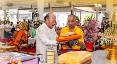 กลุ่มบริษัทบีทีเอส ทอดกฐินสามัคคีปี 66 จ.สิงห์บุรี