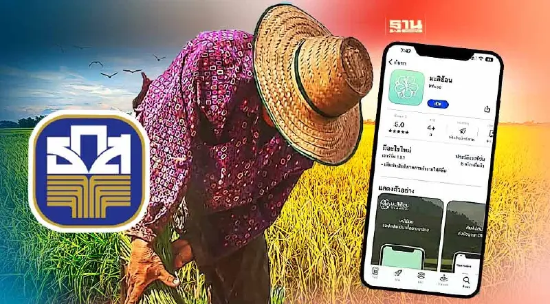 ธ.ก.ส.เปิดดาวน์โหลดแอปพลิเคชั่น "มะลิซ้อน" เช็คข้อมูลเงินไร่ละ 1000