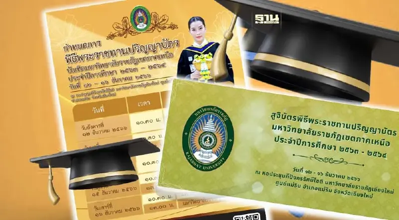 ข้อควรรู้ "รับปริญญาราชภัฏภาคเหนือ 2566" เตรียมตัวยินดีบัณฑิต 8 มหาวิทยาลัย ข้อควรรู้ "รับปริญญาราชภัฏภาคเหนือ 2566" เตรียมตัวยินดีบัณฑิต 8 มหาวิทยาลัย