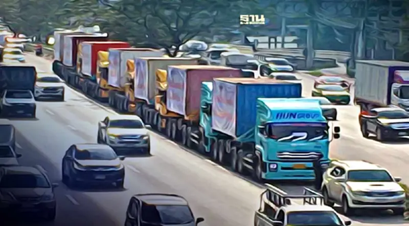 ประกาศห้ามรถบรรทุกวิ่ง "ถนน 6 สาย" ช่วง 6 วัน เทศกาลปีใหม่ 2567 ประกาศห้ามรถบรรทุกวิ่ง "ถนน 6 สาย" ช่วง 6 วัน เทศกาลปีใหม่ 2567