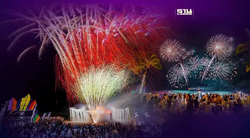 เปิดไฮไลต์เคาท์ดาวน์หัวหิน 2567 พลุริมทะเลสุดอลังการ