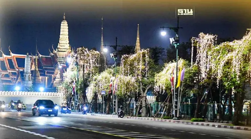 เที่ยวดูไฟถนนราชดำเนิน เกาะรัตนโกสินทร์ เริ่มวันนี้ถึง 15 ม.ค.2567