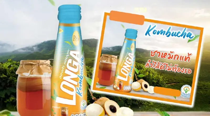 “P80 Longa Kombucha” ชาหมักแท้คุณภาพสูงผสานลำไยเข้มข้น “P80 Longa Kombucha” ชาหมักแท้คุณภาพสูงผสานลำไยเข้มข้น