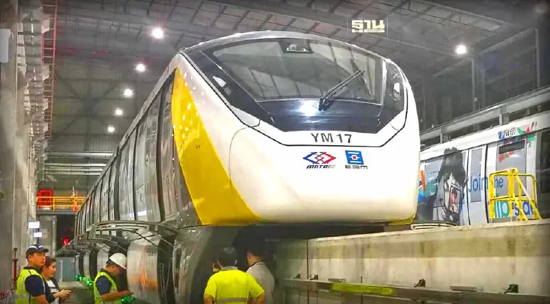 EBM ชี้แจงเหตุล้อประคองหลุดร่วงจากขบวนรถไฟฟ้าสายสีเหลือง