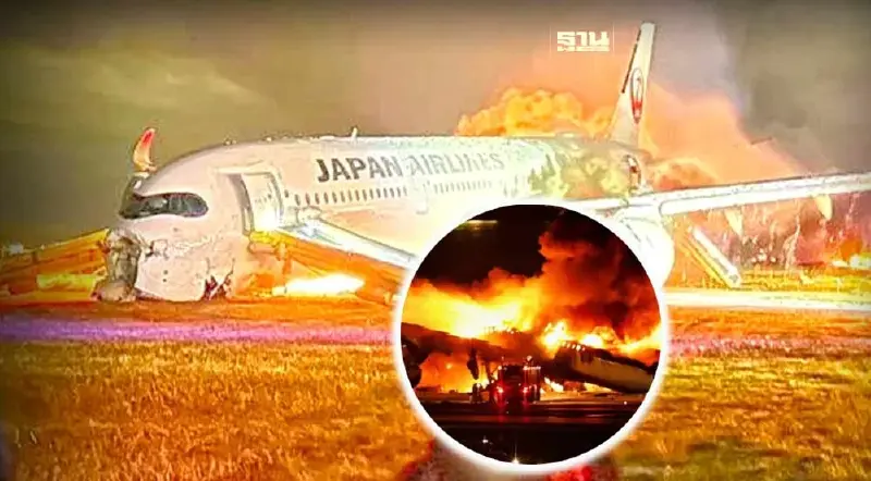 ดับ 5 หลัง Japan Airlines ชนเครื่องบินช่วยแผ่นดินไหว ยันถูกเคลียร์ให้ลงจอด