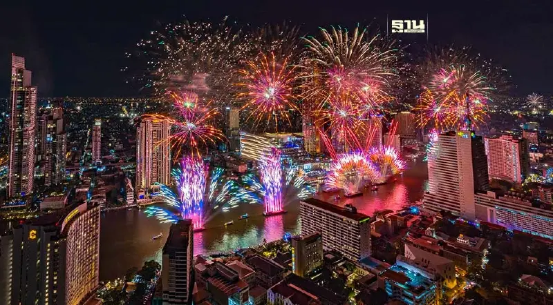 ประมวลภาพเคาท์ดาวน์สะกดโลก ไอคอนสยาม Amazing Thailand Countdown 2024