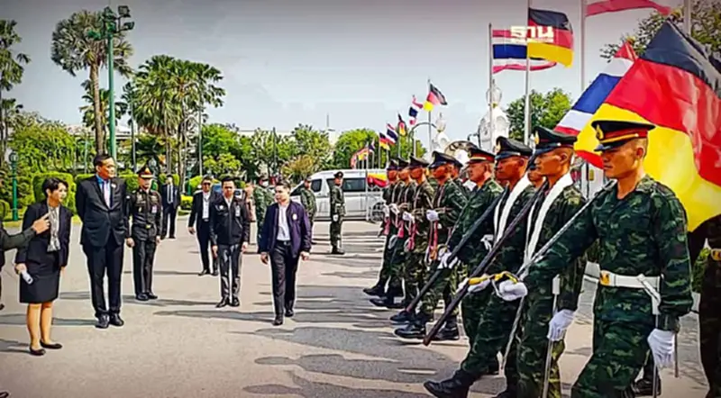 เศรษฐา ซ้อมตรวจแถวกองทหารเกียรติยศ ต้อนรับ ปธน.เยอรมนีเยือนไทย เศรษฐา ซ้อมตรวจแถวกองทหารเกียรติยศ ต้อนรับ ปธน.เยอรมนีเยือนไทย