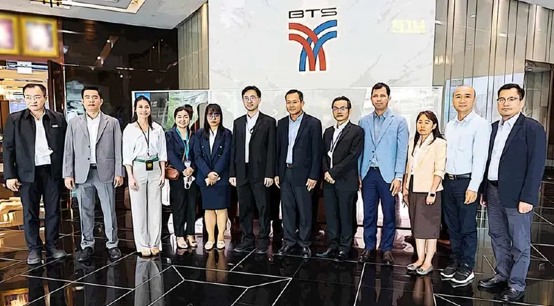 “บีทีเอส” รับคณะกระทรวงมหาดไทย ประเทศกัมพูชา ศึกษาระบรถไฟฟ้า