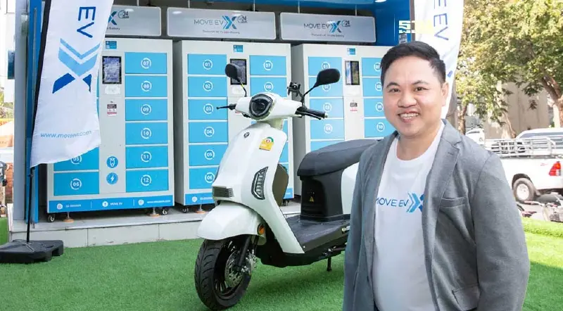 เอช เซม เปิดรับพันธมิตร ผุดสถานีเปลี่ยนแบตเตอรี่ MOVE EV X