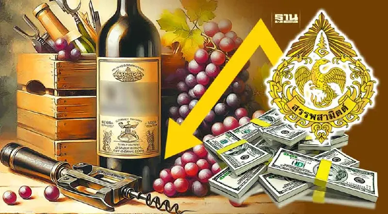 "ลดภาษีไวน์” บังคับใช้สัปดาห์นี้ "สรรพสามิต" รีดภาษีได้เพิ่ม 900 ล้าน