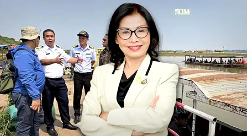 “มนพร” สแกนพื้นที่เรือโดยสารข้ามฟากไทย – ลาว หนุนท่องเที่ยว 2 ประเทศ “มนพร” สแกนพื้นที่เรือโดยสารข้ามฟากไทย – ลาว หนุนท่องเที่ยว 2 ประเทศ