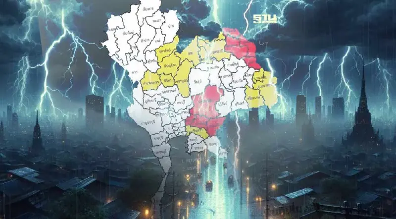 พยากรณ์อากาศวันมาฆบูชา 2567 ไทยมีพายุฝนฟ้าคะนอง กทม.ฝน 10 %