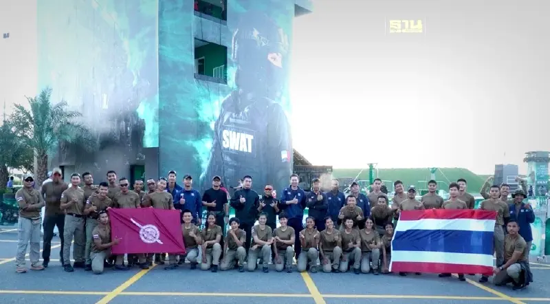 ส่งใจเชียร์ตำรวจไทยร่วมแข่งขันชุดปฏิบัติการพิเศษระดับโลก ณ เมืองดูไบ