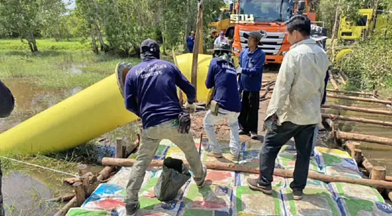 กรมชลฯ ไม่หยุดสูบ!!! เดินหน้าติดตั้งเครื่องสูบน้ำบรรเทาปัญหาขาดแคลนน้ำให้เกษตรกร กรมชลฯ ไม่หยุดสูบ!!! เดินหน้าติดตั้งเครื่องสูบน้ำบรรเทาปัญหาขาดแคลนน้ำให้เกษตรกร