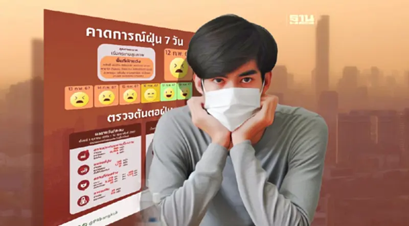 กทม. คาดการณ์ฝุ่น 7 วัน คุณภาพอากาศ "เริ่มกระทบสุขภาพ" 17 พื้นที่เฝ้าระวัง กทม. คาดการณ์ฝุ่น 7 วัน คุณภาพอากาศ "เริ่มกระทบสุขภาพ" 17 พื้นที่เฝ้าระวัง