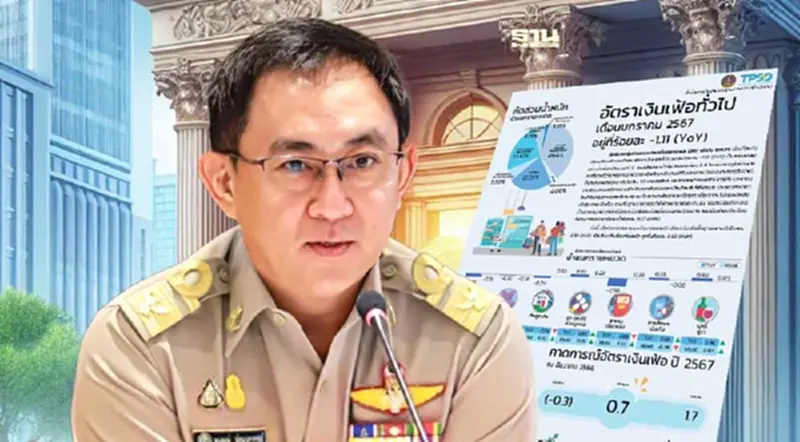 พาณิชย์ เผย เงินเฟ้อม.ค.67 ติดลบ 1.1% ต่ำสุดรอบ 35 เดือน พาณิชย์ เผย เงินเฟ้อม.ค.67 ติดลบ 1.1% ต่ำสุดรอบ 35 เดือน