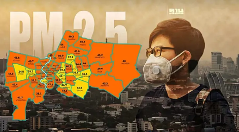 ค่าฝุ่นวันนี้ กทม. อยู่ที่ระดับ 41.6 ไมโครกรัม/ลูกบาศก์เมตร ค่าฝุ่นวันนี้ กทม. อยู่ที่ระดับ 41.6 ไมโครกรัม/ลูกบาศก์เมตร