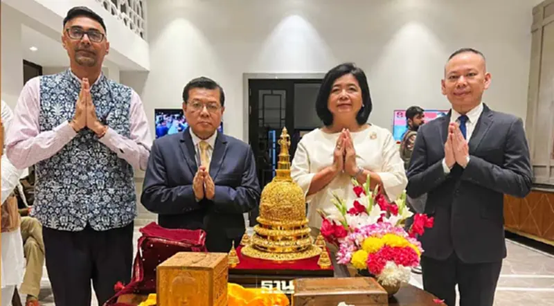 อัญเชิญพระบรมสารีริกธาตุฯ จากอินเดียถึงไทยแล้ววันนี้ อัญเชิญพระบรมสารีริกธาตุฯ จากอินเดียถึงไทยแล้ววันนี้