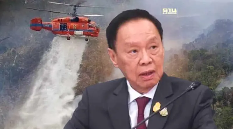 พัชรวาท สั่งเฮลิคอปเตอร์ ดับไฟป่า พท.ลาดชันจุดความร้อนสูง พัชรวาท สั่งเฮลิคอปเตอร์ ดับไฟป่า พท.ลาดชันจุดความร้อนสูง