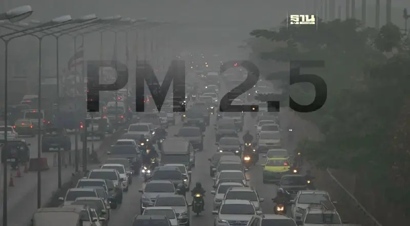 ฝุ่น PM 2.5 กทม. พบ 15 พื้นที่ระดับสีส้ม เสี่ยงต่อสุขภาพ (17 ก.พ. 67)
