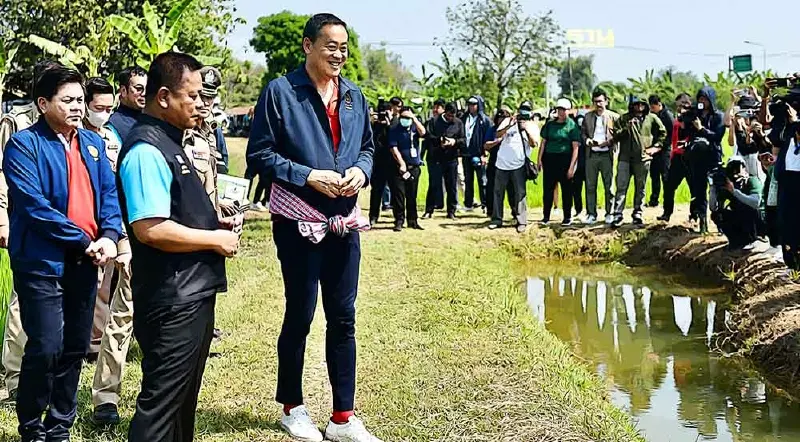 "นายกฯ"ลุยสระบุรี ติดตามสถานการณ์น้ำ  ชี้ราคาข้าวดี ขอทำนาปรังปีละครั้ง