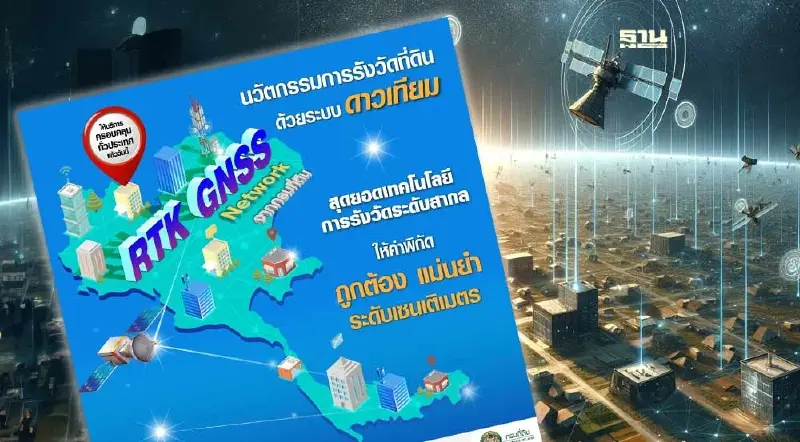 วิธีลงทะเบียน Net Work กรมที่ดิน หลังนำเทคโนโลยีการรังวัดดาวเทียมเข้ามาใช้