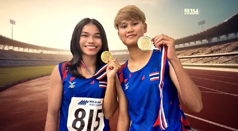 วิ่ง 100 เมตรหญิง  ไทยคว้า 1 เหรียญทอง 1 เหรียญเงิน ในศึกกรีฑาฮ่องกง 2024