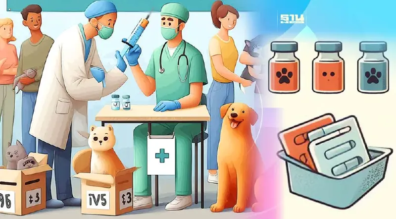 รวมจุดฉีดวัคซีนพิษสุนัขบ้า หมา แมว ฟรี วันที่ 5-7 มีนาคม 67