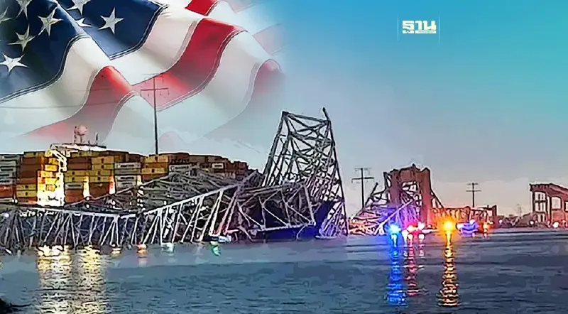 เรือสินค้าพุ่งชนสะพานบัลติมอร์ สหรัฐ คาดมีผู้เสียชีวิต 6 ราย