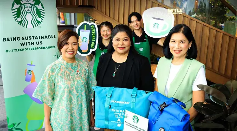 สตาร์บัคส์ ชวนใช้แก้วส่วนตัว ตั้งเป้าลดขยะครึ่งหนึ่งภายในปี 2573