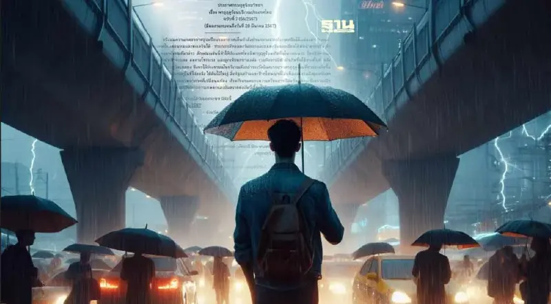 กรมอุตุฯประกาศฉบับที่ 7"พายุฤดูร้อน" เตือนกทม.และ 45 จังหวัด รับมือฝนถล่ม