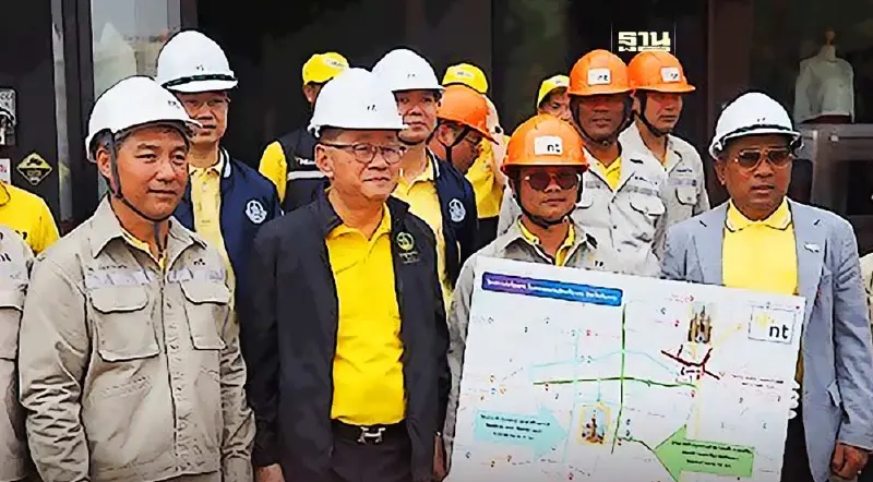 รมว.ดีอี  ลุยจัดระเบียบสายสื่อสารลงดิน จังหวัดเชียงราย คืนความสวยงาม