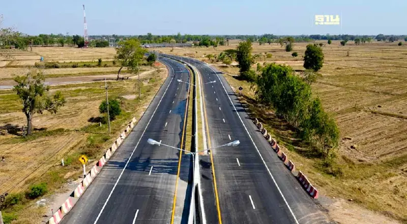 ขยายทางหลวง 2208 เส้น บ.โคกขมิ้น – บ.ระกา บุรีรัมย์ ตลอดสายแล้วเสร็จ