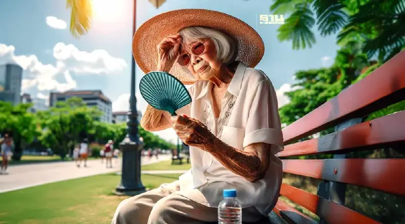 ผู้สูงอายุเสี่ยง "โรคลมแดด" 7 วิธีป้องกันจากกรมการแพทย์