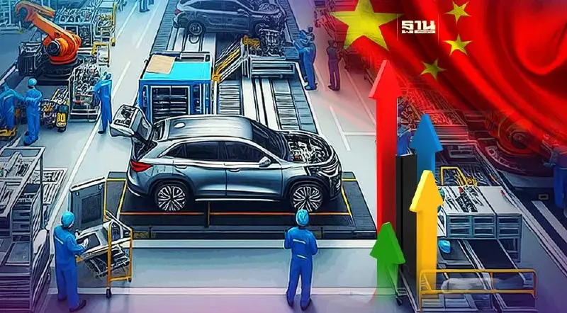 จีน รุกคืบชิงส่วนแบ่งตลาดรถยนต์ EV คว้ายอดขายอันดับ 1 แซงหน้าญี่ปุ่น