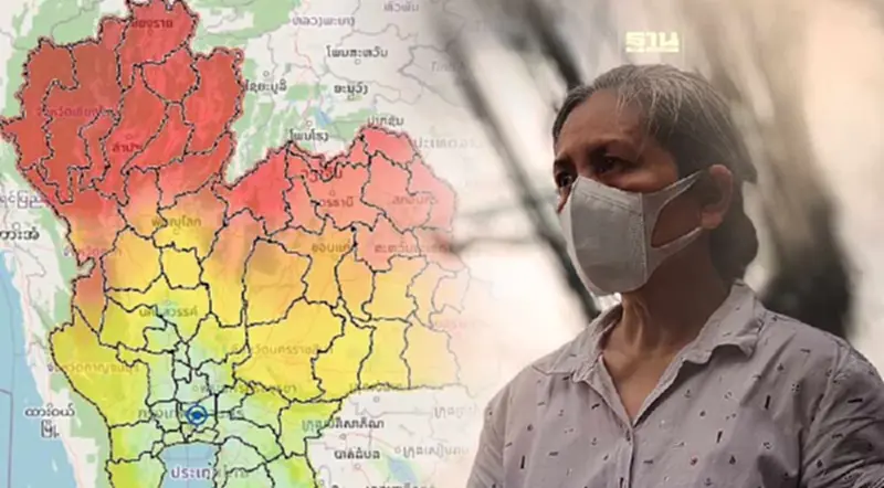 19 จังหวัด โซนเหนือ-อีสานอ่วม พบค่าฝุ่น PM2.5 เกินมาตรฐาน 19 จังหวัด โซนเหนือ-อีสานอ่วม พบค่าฝุ่น PM2.5 เกินมาตรฐาน