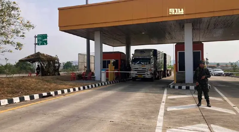 เปิดแล้ว ด่านแม่สอด-เมียนมา รถสินค้าตกค้าง80 คัน ชี้สงครามสงบค้าชายแดนพุ่ง