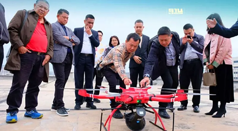 หอการค้าภูเก็ตเยือนจีน ศึกษาการใช้"โดรน"ดูแลนักท่องเที่ยว หอการค้าภูเก็ตเยือนจีน ศึกษาการใช้"โดรน"ดูแลนักท่องเที่ยว
